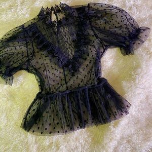 Biashe sheer blouse.